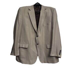 Vintage 1980's Haspel Mens‎ Blazer Jacket Tweed Sports Coat 44R Silk Wool Blend